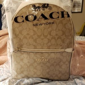 addison backpack in signature canvas